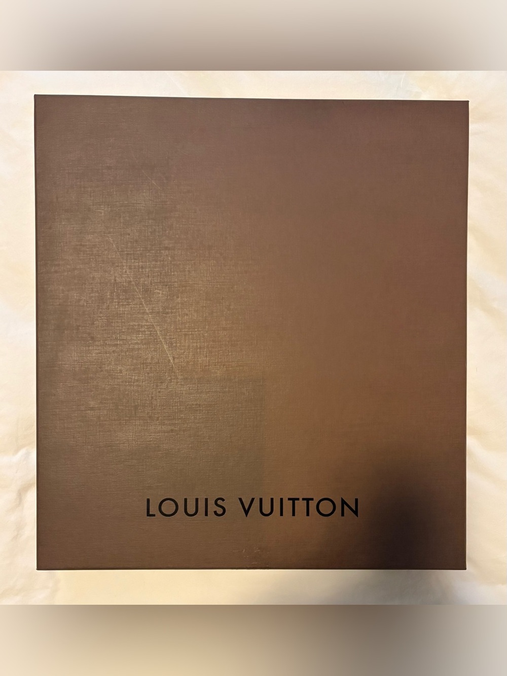 Louis Vuitton Brown Luxury Presentation Box with original paper inside